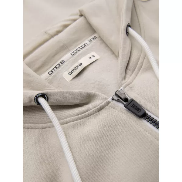  Pánska mikina OMBRE OM-SSBZ-0272 LIGHT BEIGE 