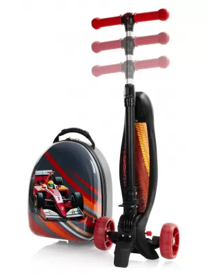 Detský kufor HEYS TURBO TOTS SCOOTER 13155 RACE CAR