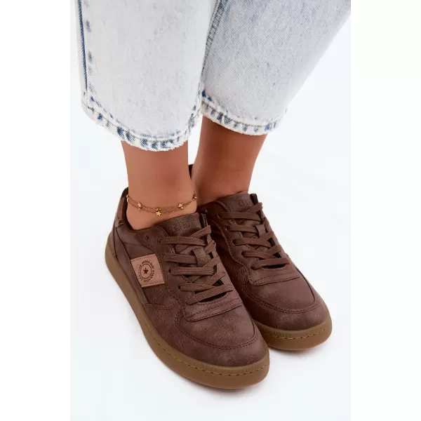  Dámske tenisky BIG STAR SHOES UU274017 BROWN/BEIGE 