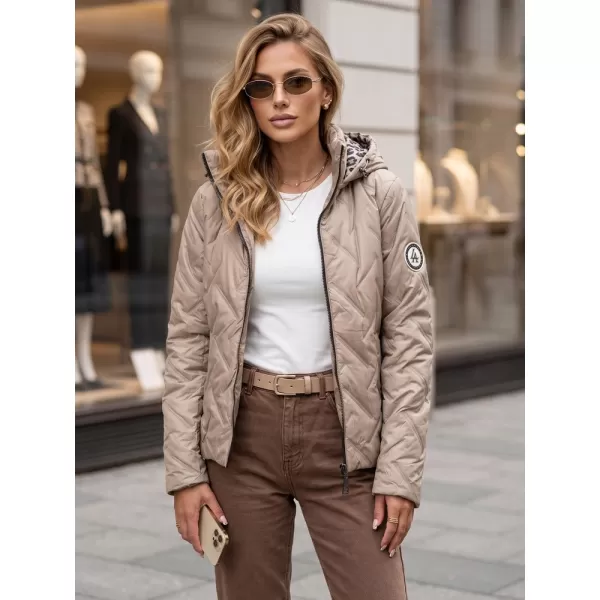  Dámska bunda DSTREET TY5774 KARAMELOVÁ 