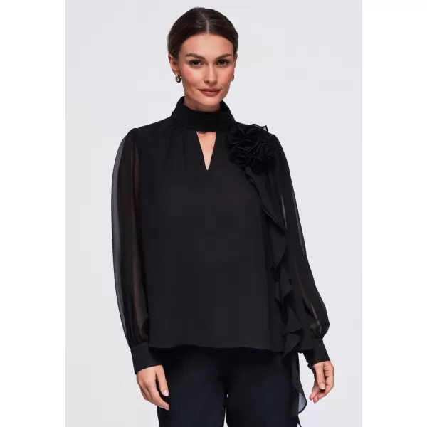  Dámska blúzka OMBRE OW-TS-E0085 BLACK 