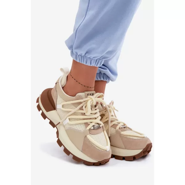  Dámske tenisky GOE TT2N4021 BEIGE 