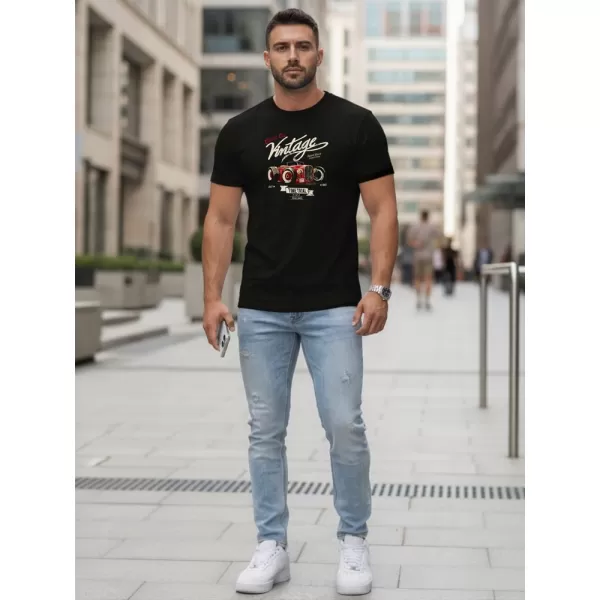  Pánske tričko DSTREET NX5094R-BK ČIERNA 