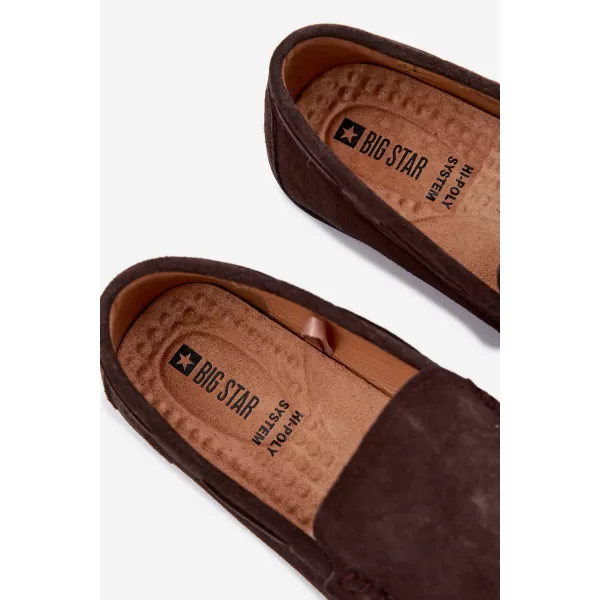  Pánske mokasíny BIG STAR SHOES TT174202 BROWN/BEIGE 