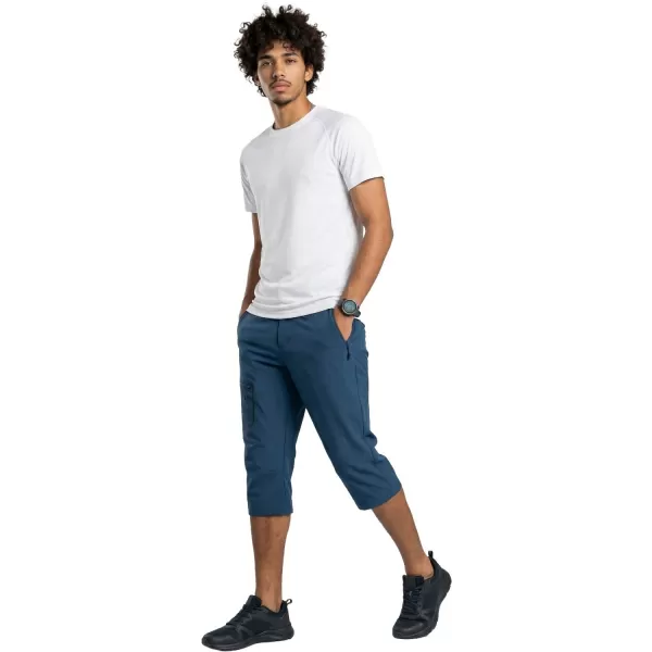  Pánske capri nohavice ALPINE PRO WEDER 2 BLUE WING TEAL 