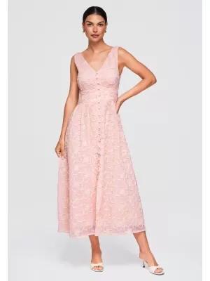 Dámske šaty OMBRE OW-DLR-E0015 PINK