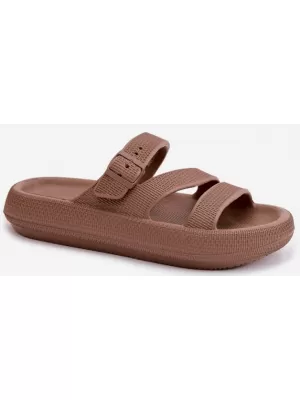 Dámske šľapky BIG STAR SHOES 42155-19 BROWN/BEIGE