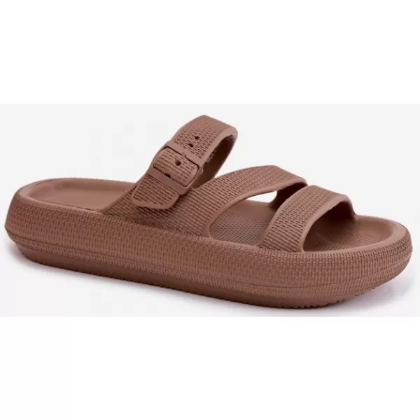  Dámske šľapky BIG STAR SHOES 42155-19 BROWN/BEIGE 