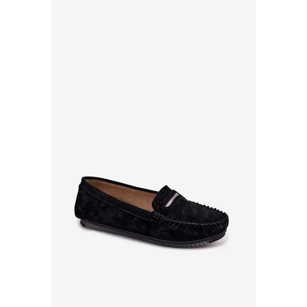  Dámske mokasíny S.BARSKI LR61-7029 BLACK 