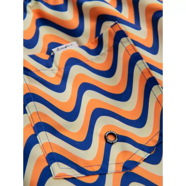  Pánske kraťasy OMBRE OM-SRSS-0221 ORANGE AND BLUE 