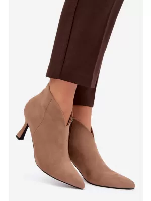Dámske členkové topánky BOTO D-219 KHAKI
