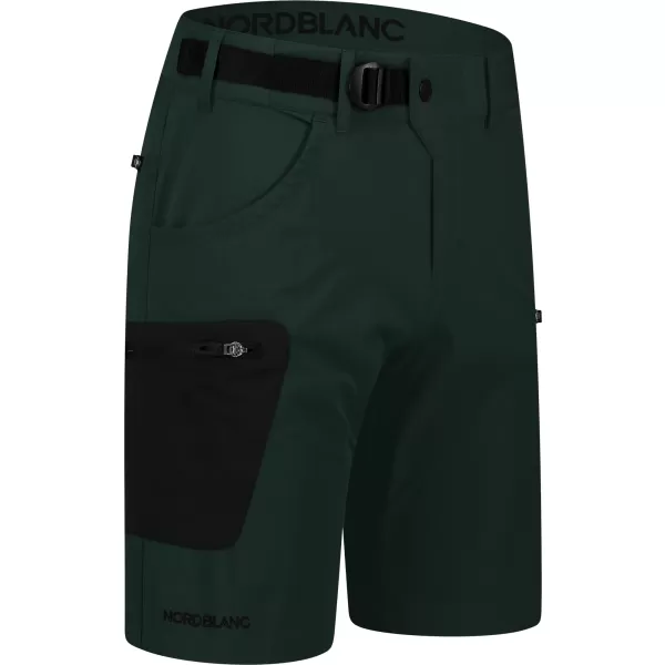  Pánske kraťasy NORDBLANC ARC NBSPM8358 TMAVO ZELENÁ 