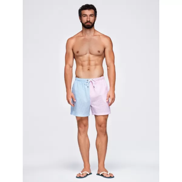  Pánske kraťasy OMBRE OM-SRSS-0215 BLUE AND PINK 