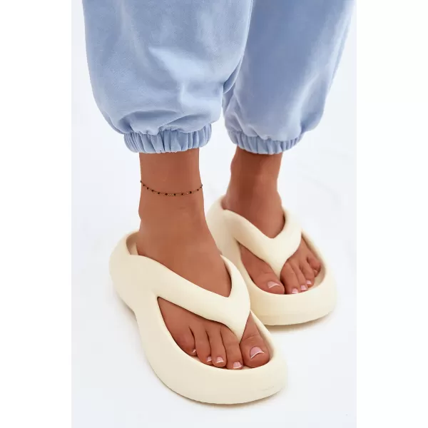  Dámske žabky BOTO SS-125 BEIGE 