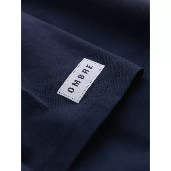  Pánske tričko OMBRE OM-TSPT-0269 NAVY BLUE 