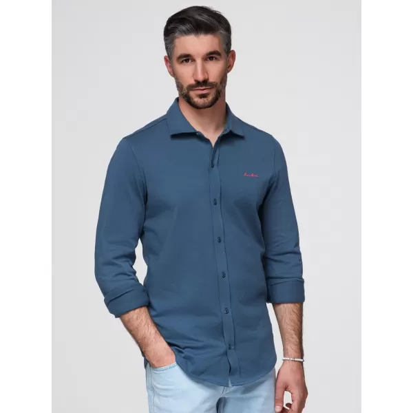  Pánska košeľa OMBRE K697 DENIM 