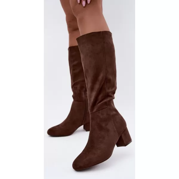  Dámske čižmy S.BARSKI HY62-8131 BROWN 