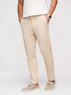 Pánske nohavice OMBRE OM-PACP-0292 BEIGE