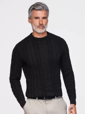Pánsky sveter OMBRE OM-SWSW-0191 BLACK