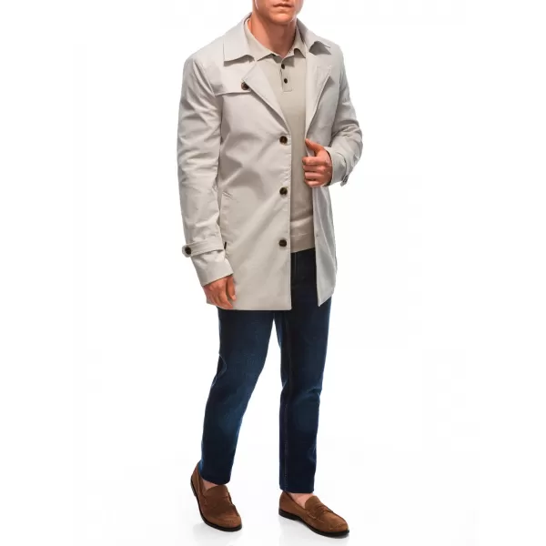  Pánsky kabát EDOTI C570 LIGHT BEIGE 