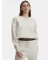Dámska mikina UNDER ARMOUR ICON FLEECE OS CREW 1379475-110 BIELA