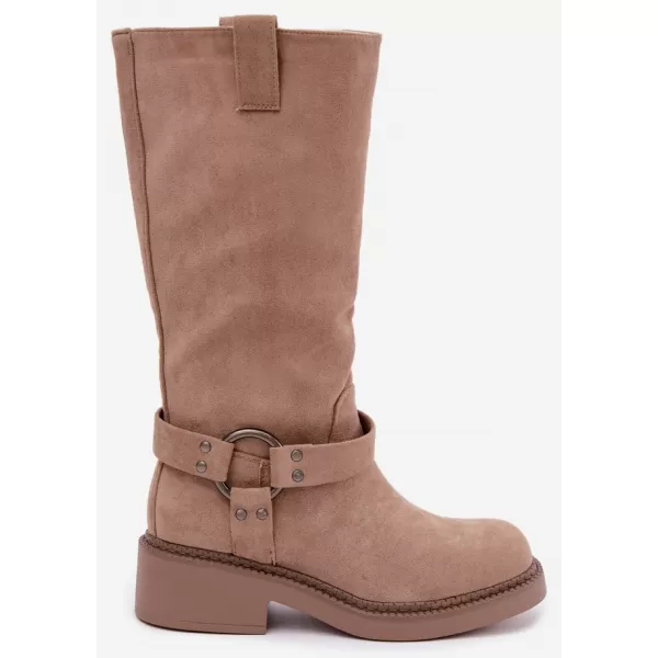  Dámske čižmy BOTO LQ-163 KHAKI 