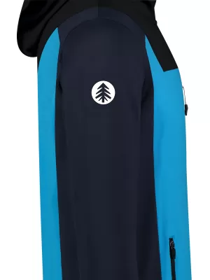 Pánska powerfleece mikina NORDBLANC SPRAWL NBSFM8333 ŽIARIVO MODRÁ