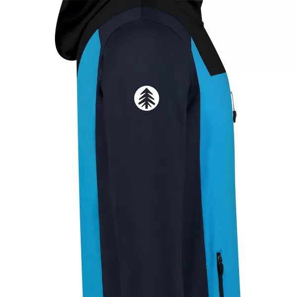  Pánska powerfleece mikina NORDBLANC SPRAWL NBSFM8333 ŽIARIVO MODRÁ 