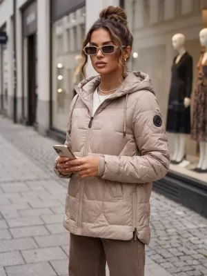 Dámska bunda DSTREET TY5799 KARAMELOVÁ