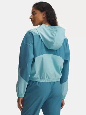 Dámska bunda UNDER ARMOUR RIVAL WOVEN JKT HD 6004849-425 MODRÁ
