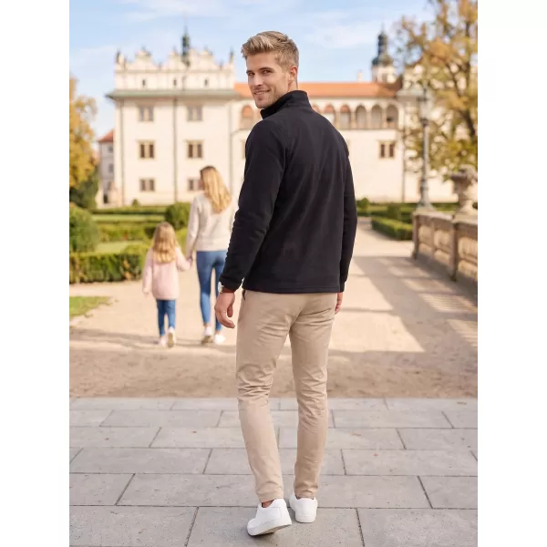  Pánska fleece mikina ALTISPORT ALM002852 ČIERNOZLATÁ 