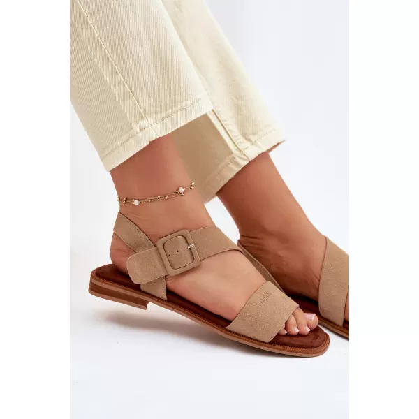 Dámske sandále BIG STAR SHOES TT274491 BEIGE 
