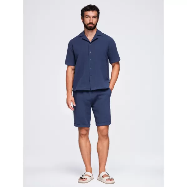  Pánske kraťasy OMBRE OM-SRCS-0207 NAVY BLUE 