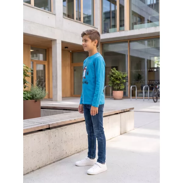  Detské tričko ALPINE PRO ECCO 2 NEÓN ATOMIC BLUE VARIANT PA 