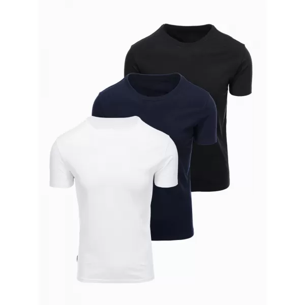  Pánske tričko OMBRE OM-TSBS-0268 BLACK/WHITE/BLUE 