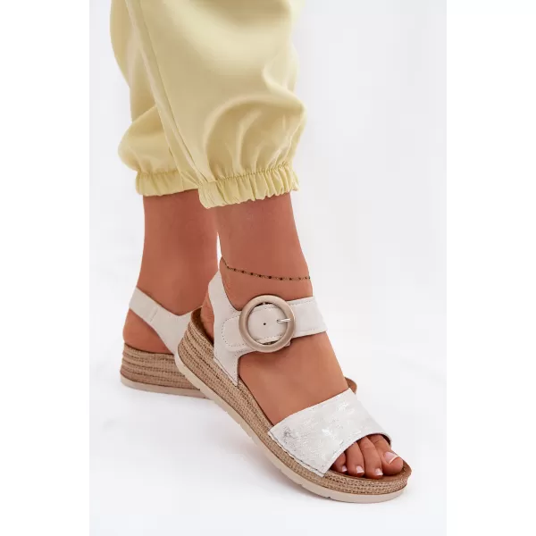  Dámske sandále INBLU RV000013 BEIGE 