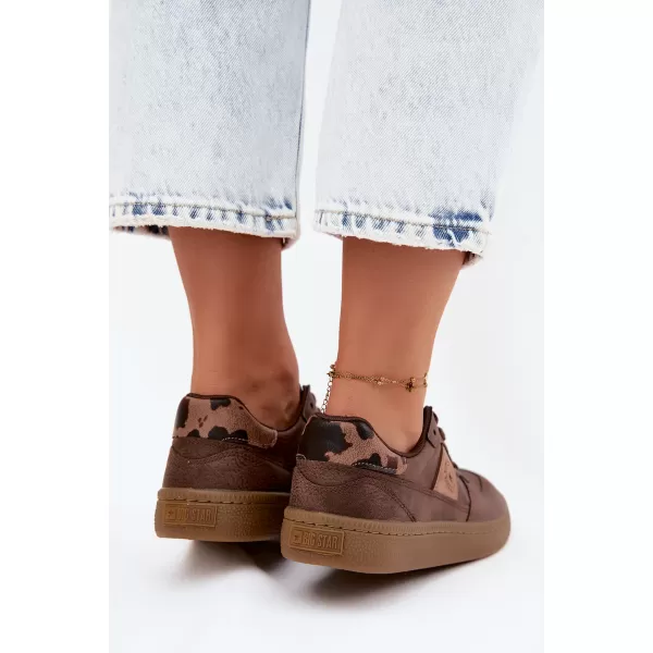  Dámske tenisky BIG STAR SHOES UU274017 BROWN/BEIGE 