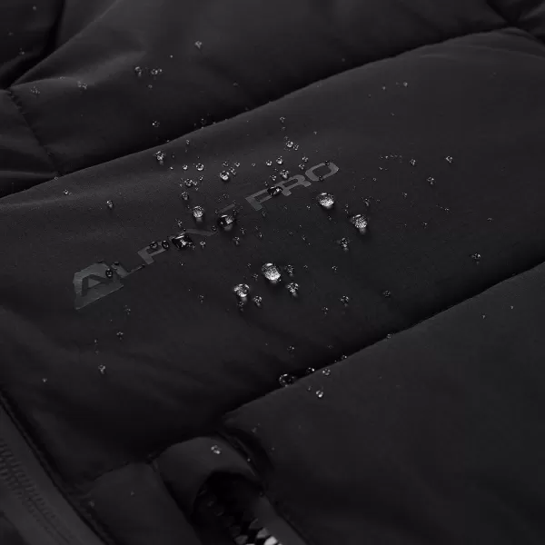  Pánsky zimný kabát ALPINE PRO PUER BLACK 