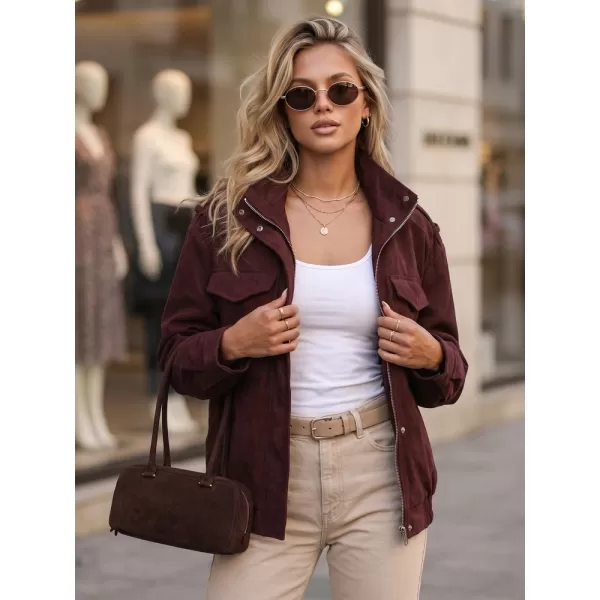  Dámska bunda DSTREET TY5915 BORDOVÁ 