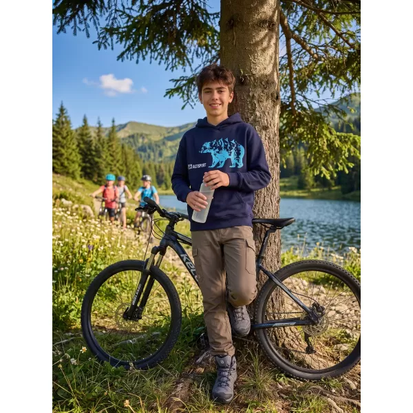  Detská mikina ALTISPORT ALM193422 NÁMORNÁ MODRÁ 