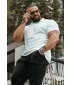 Pánske tričká NEBBIA MIKE MUSCLE FIT POLO 157 WHITE