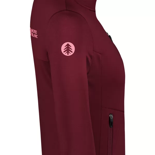  Dámska powerfleece mikina NORDBLANC CRISP NBSFL8338 VÍNOVÁ 