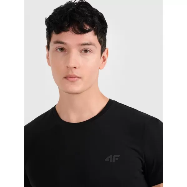  Pánske tričko 4F RMM00TTSHM3248 DEEP BLACK 
