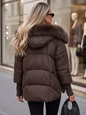 Dámska bunda DSTREET TY5889 FIALOVÁ