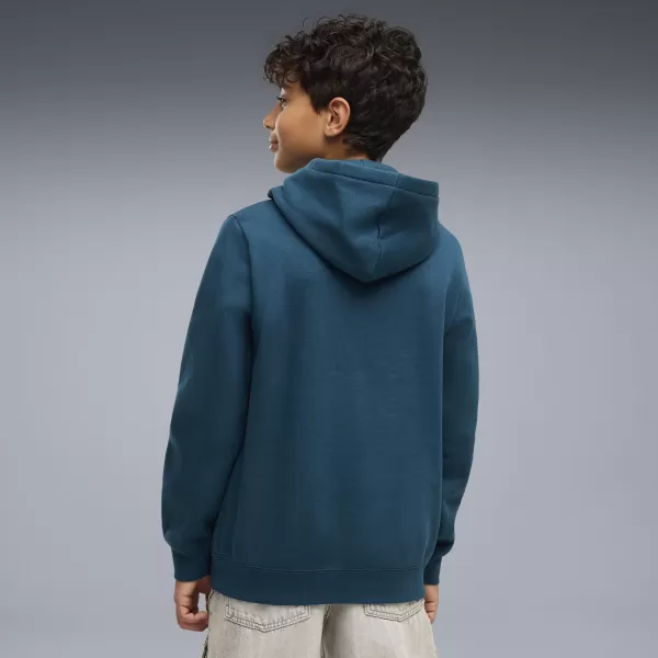  Detská mikina PUMA ESS 2 COLOR NO. 1 LOGO HOODIE FL B 68582236 MIDNIGHT PETROL 