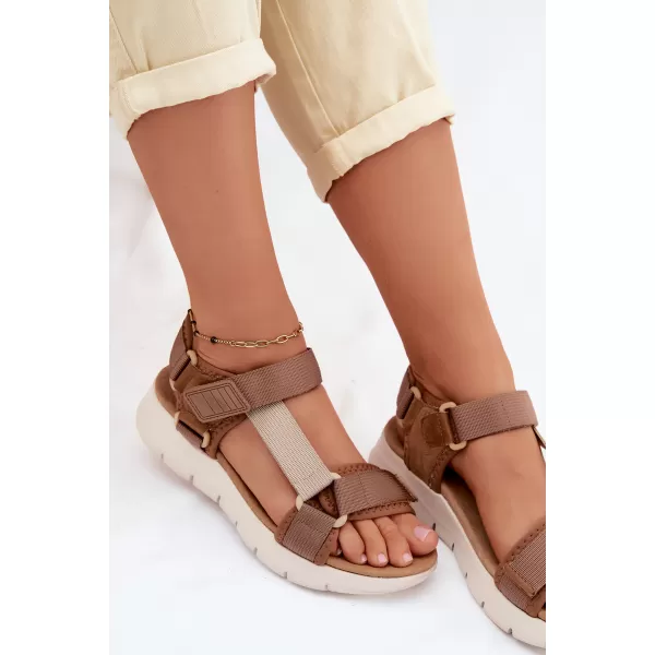  Dámske sandále ARTIKER 58C1231 BROWN/BEIGE 