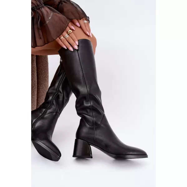  Dámske čižmy D&A JC62-1069 BLACK 