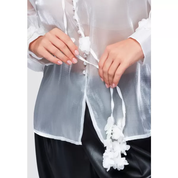  Dámska blúzka OMBRE OW-TS-E0086 WHITE 