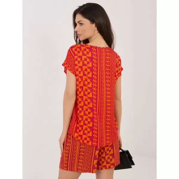  Dámske tričko SUBLEVEL D73771AG10978AA ORANGE 
