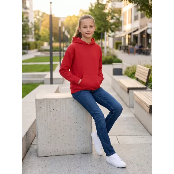  Detská mikina MALFINI CHILL 423 ČERVENÁ 